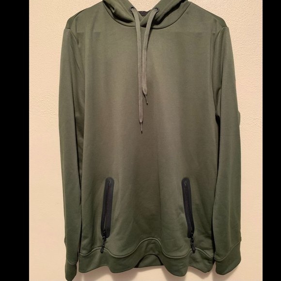 Men's 9PM Performance Hoodie | Olive Green | Large - Picture 1 of 4